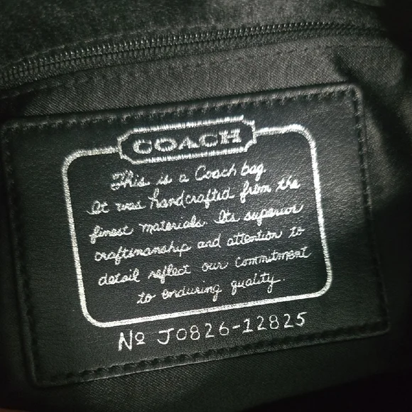 Coach Signature Mono Black & Gray Crossbody/Shoulder W/ Silver Hardware (EUC)🖤 - Picture 13 of 14